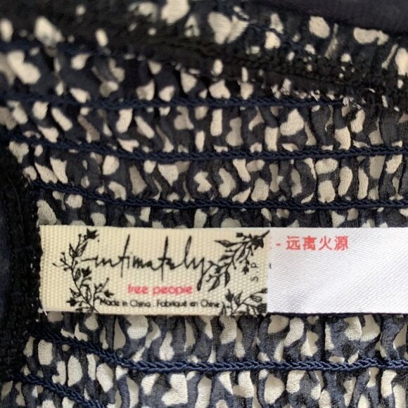 Free People Women's Cassie Soft Bra Black Combo Hearts NWT Size Small - Picture 4 of 7